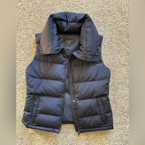Talbots Navy Puffer Vest